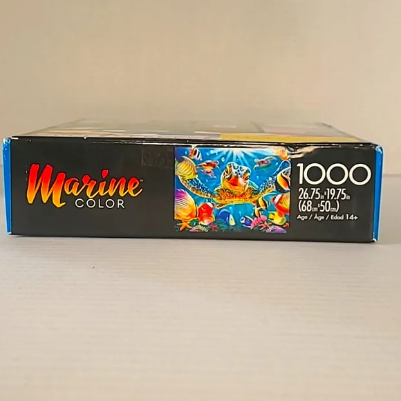 Buffalo Marine Color Tiny Bubbles 1000 pieces 26.75"x19.75" Puzzle - Picture 3 of 4